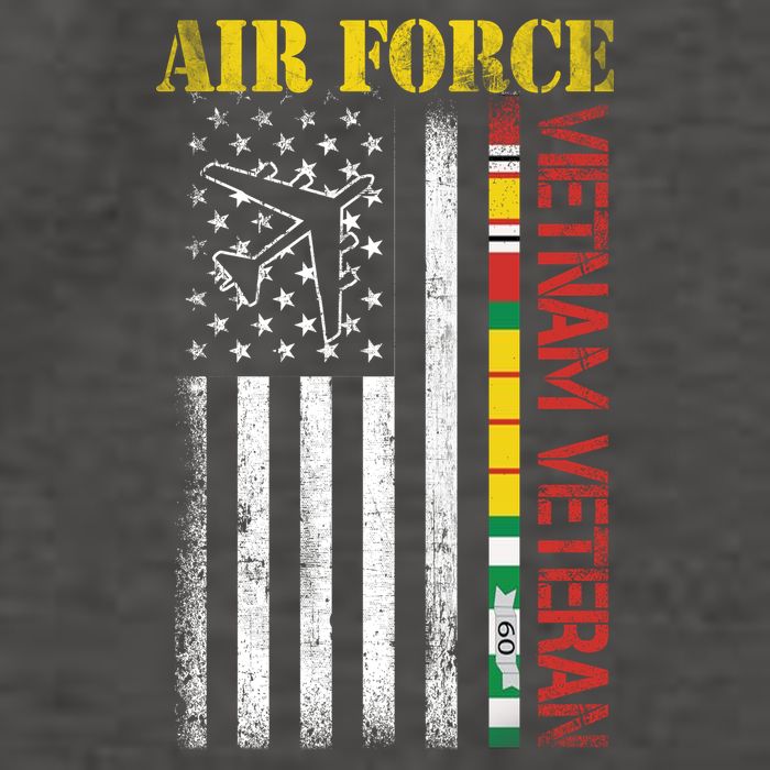 Proud Air Force Vietnam Veteran American Flag Gift Vector Backpack