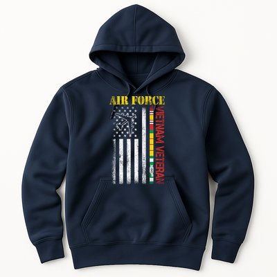 Proud Air Force Vietnam Veteran American Flag Gift Hoodie