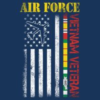 Proud Air Force Vietnam Veteran American Flag Gift 16 in Basic Backpack