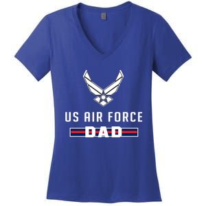 Proud Air Force Dad Military Pride Gift Women's V-Neck T-Shirt