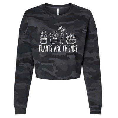 Plants Are Friends Cropped Pullover Crew