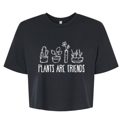 Plants Are Friends Bella+Canvas Jersey Crop Tee