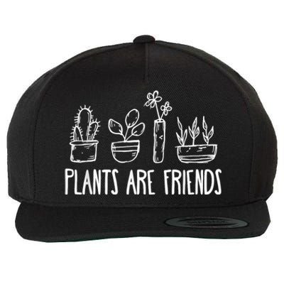 Plants Are Friends Wool Snapback Cap