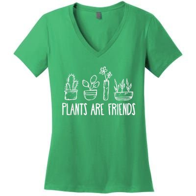 Plants Are Friends Women's V-Neck T-Shirt