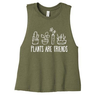 Plants Are Friends Women's Racerback Cropped Tank