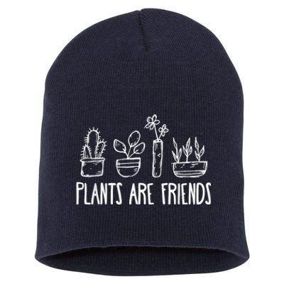 Plants Are Friends Short Acrylic Beanie