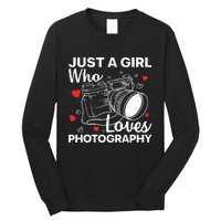 Photography Art For Women Photographer Camera Lovers Long Sleeve Shirt