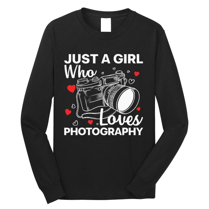 Photography Art For Women Photographer Camera Lovers Long Sleeve Shirt