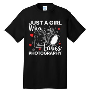 Photography Art For Women Photographer Camera Lovers Tall T-Shirt