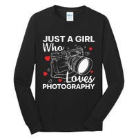 Photography Art For Women Photographer Camera Lovers Tall Long Sleeve T-Shirt