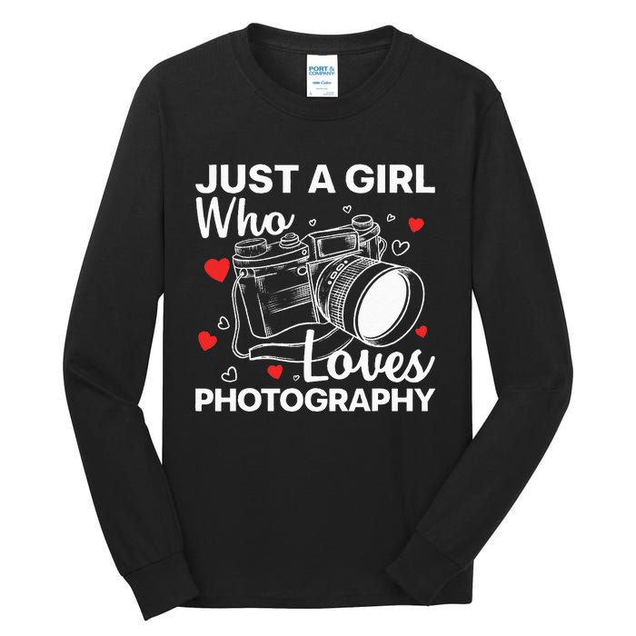 Photography Art For Women Photographer Camera Lovers Tall Long Sleeve T-Shirt