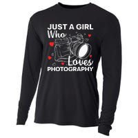 Photography Art For Women Photographer Camera Lovers Cooling Performance Long Sleeve Crew