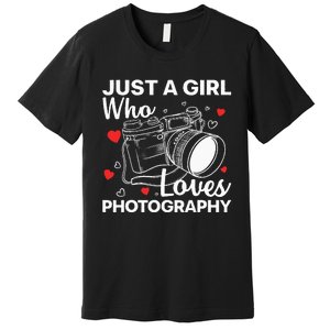 Photography Art For Women Photographer Camera Lovers Premium T-Shirt