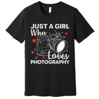 Photography Art For Women Photographer Camera Lovers Premium T-Shirt