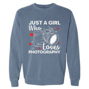 Photography Art For Women Photographer Camera Lovers Garment-Dyed Sweatshirt