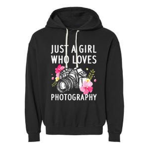 Photography Art For Women Photographer Camera Lovers Garment-Dyed Fleece Hoodie