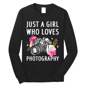 Photography Art For Women Photographer Camera Lovers Long Sleeve Shirt