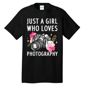 Photography Art For Women Photographer Camera Lovers Tall T-Shirt