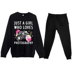 Photography Art For Women Photographer Camera Lovers Premium Crewneck Sweatsuit Set