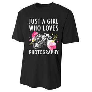 Photography Art For Women Photographer Camera Lovers Performance Sprint T-Shirt