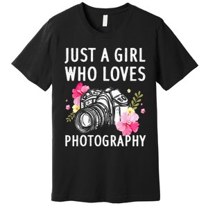 Photography Art For Women Photographer Camera Lovers Premium T-Shirt