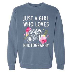 Photography Art For Women Photographer Camera Lovers Garment-Dyed Sweatshirt