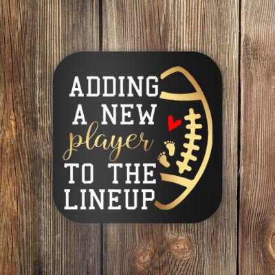 Pregnancy Announcement Football Thanksgiving Fall Coaster