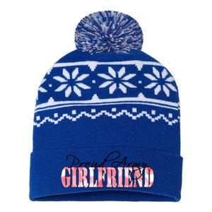 Proud Army Friend Butterfly Camo Gift USA-Made Snowflake Beanie