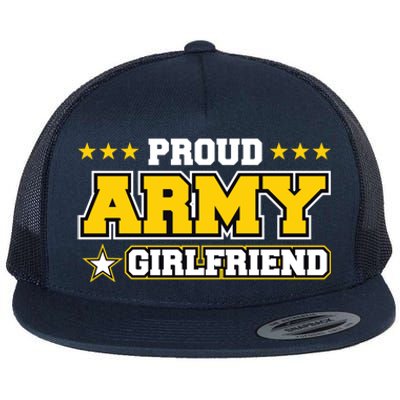 Proud Army Friend Gift Us Military Friend Family Flat Bill Trucker Hat