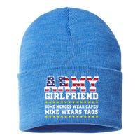 Proud Army Friend Funny Gift Military Friend Hoody Hero Sustainable Knit Beanie