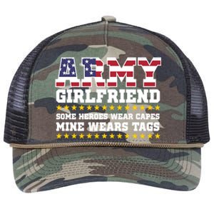 Proud Army Friend Funny Gift Military Friend Hoody Hero Retro Rope Trucker Hat Cap