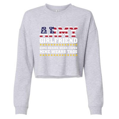 Proud Army Friend Funny Gift Military Friend Hoody Hero Cropped Pullover Crew