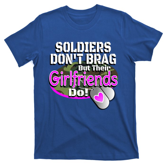 Proud Army Friend Gift Soldiers Don't Brag Military T-Shirt