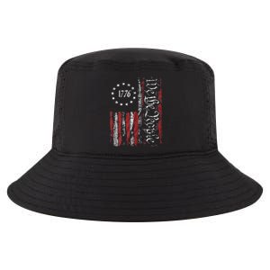 Print American Flag Patriotic 1776 We The People Usa Gift Cool Comfort Performance Bucket Hat