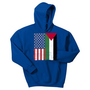 Palestinian American Flag Free Palestine Free Gaza Palestine Gift Kids Hoodie