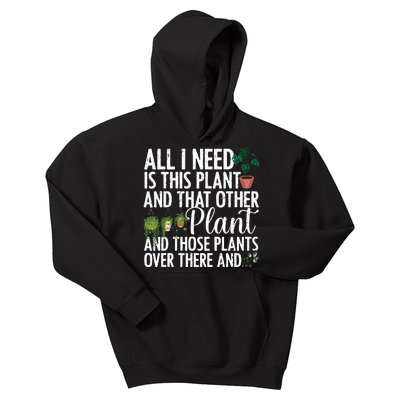 Plant Art For Women Gardening Plant Kids Hoodie