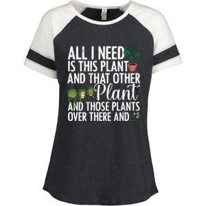 Plant Art For Women Gardening Plant Enza Ladies Jersey Colorblock Tee