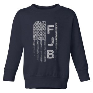 Pro America Flag Fuck Biden FJB Toddler Sweatshirt