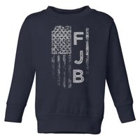 Pro America Flag Fuck Biden FJB Toddler Sweatshirt