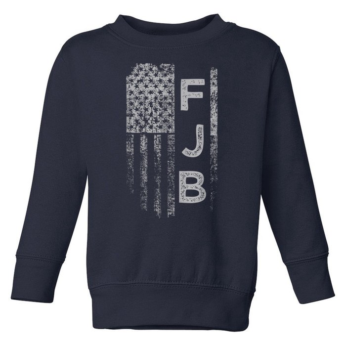 Pro America Flag Fuck Biden FJB Toddler Sweatshirt