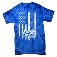 Pilot American Flag Airplane Design Aviation Cute Gift Tie-Dye T-Shirt