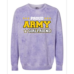 Proud Army Friend Gift Us Military Friend Family Colorblast Crewneck Sweatshirt