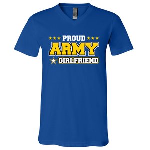 Proud Army Friend Gift Us Military Friend Family V-Neck T-Shirt