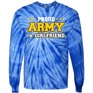 Proud Army Friend Gift Us Military Friend Family Tie-Dye Long Sleeve Shirt