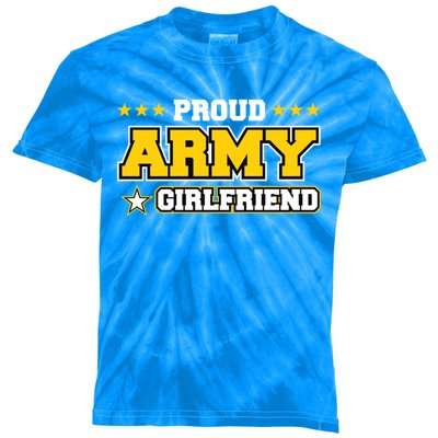 Proud Army Friend Gift Us Military Friend Family Kids Tie-Dye T-Shirt