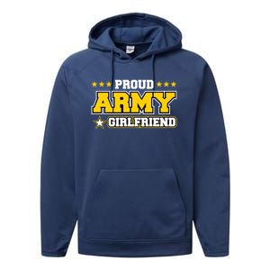 Proud Army Friend Gift Us Military Friend Family Performance Fleece Hoodie