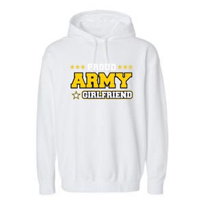 Proud Army Friend Gift Us Military Friend Family Garment-Dyed Fleece Hoodie