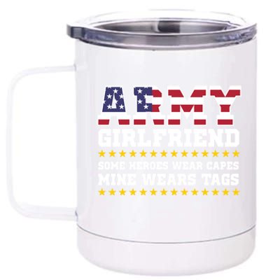 Proud Army Friend Cute Gift Military Friend Hoody Hero 12 oz Stainless Steel Tumbler Cup