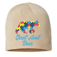 Proud Autism Great Aunt Awareness Support Sustainable Beanie