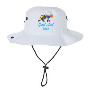 Proud Autism Great Aunt Awareness Support Legacy Cool Fit Booney Bucket Hat